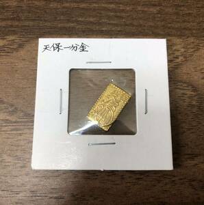 【鑑定済み】 天保一分金 天保一分判金　// 通貨 硬貨 コイン 古銭 紙幣 貨幣 銀 金