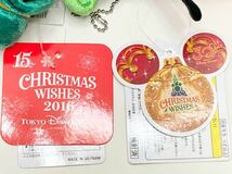 新品 未使用 タグ付 ディズニー TDS クリスマス ウィッシュ 15周年 2013年 カラー オブ クリスマス ぬいぐるみバッジ ぬいば グーフィー_画像3