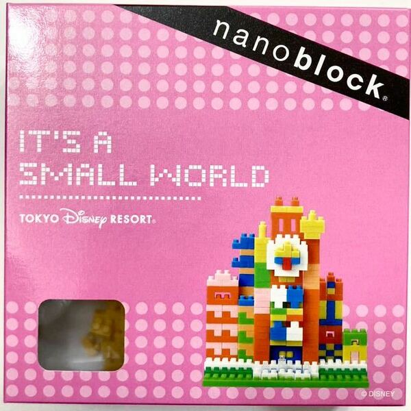 販売終了 新品 未使用 未開封 ディズニーランド TDL ナノブロック nanoblock イッツアスモールワールド 小さな世界 IT'S A SMALL WORLD