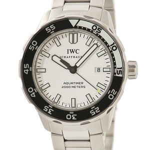 [3 year guarantee ] IWC Aquatimer automatic 2000 IW356805 white bar production end self-winding watch men's wristwatch 