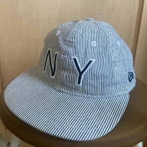 ヤンキース ニュー エラ キャップ 帽子 ERA ニューヨーク NY デニム サイズフリー FIFTY