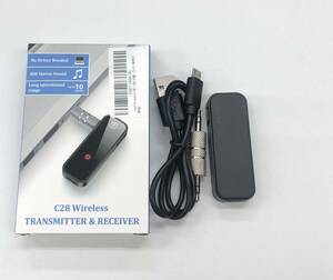 ★【在庫処分価格】C28 2-in-1 オーディオアダプタ 小型 Bluetooth☆N12-043a