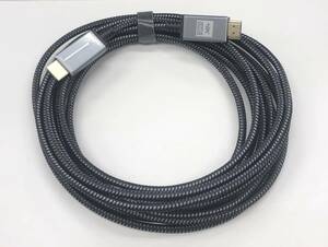 ★【在庫処分価格】HDMI ケーブル 5m グレー UHD 4K☆N12-049a