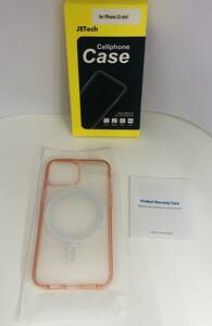 ★【在庫処分価格】JETech Cellphone Case iphone 13 mini バック透明 ピンク系 携帯 ケース☆C12-081a