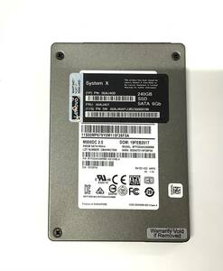 K5120453 Lenovo SATA 2.5インチ 240GB SSD 1点【中古動作品】