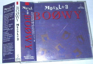 帯あり BOOWY /MORAL+3 ~ボウイ 氷室京介 ジャケ小よれ