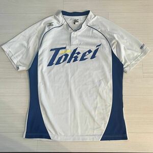 MIZUNO ミズノ 野球　ユニフォーム　練習用　tokei スポーツウェア上 Tシャツ ホワイト　高校野球　サイズL 半袖 