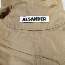 #anc ジルサンダー JILSANDER ジャケット 38 ベージュ ナイロン シワ加工 イタリア製 レディース [849128]_画像6