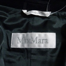 #wnc マックスマーラ Maxmara コート 42 黒 ロング シンプル ビジネス イタリア製 レディース [853723]_画像7
