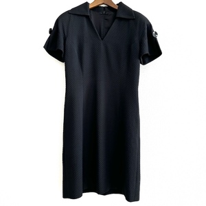 #anc Christian Dior ChristianDior One-piece 9 black Vintage short sleeves lady's [837451]