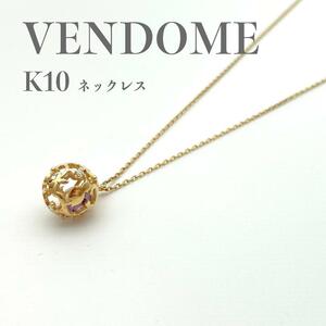 VENDOME Vendome K10 колье Gold подвеска 