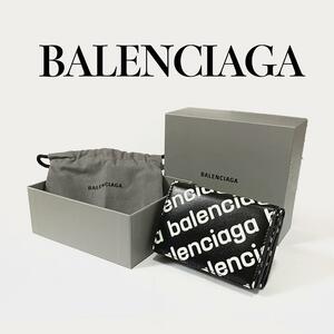 BALENCIAGA　ミニウォレット　三つ折り　レザー　ブラック　箱セット