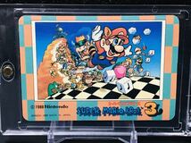 スーパーマリオワールド カードダス No.3 キラカード PPカード 1989年製 初版 タヌキマリオ Nintendo MARIO Prism card Beauty products ⑨_画像2