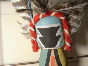 HOPI KACHINA DOLLホピ族伝統工芸カチナドール精霊の木彫人形CROW MOTHER/クロウマザーIndianJewerlyインディアンジュエリーイームズ西海岸