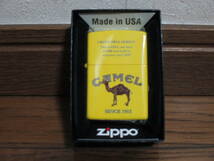 Zippo CAMEL キャメル 喫煙グッズ ライター CLUB JT　当選品 非売品 MADE IN USA 新品未使用 ジッポ_画像1