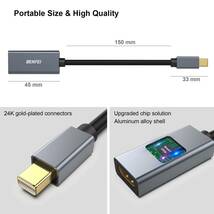 【新着商品】- HDMI アダプター [1080p DisplayPort (Full HD) @60Hz、アルミニウムシェル、ナ_画像6