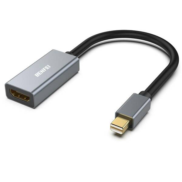 【新着商品】- HDMI アダプター [1080p DisplayPort (Full HD) @60Hz、アルミニウムシェル、ナ