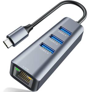 [ special price sale ]USB C hub C 3*USB 3.0 enhancing port +RJ45 port Giga bit i-sa net [1000/100/10