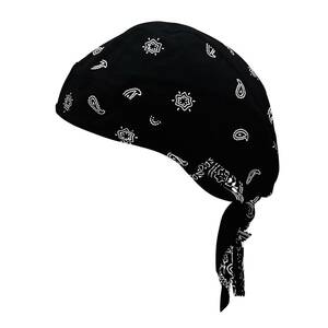 【新着商品】海賊 帽子 スカル ドゥーラグ 速乾 吸汗 バンダナキャップ 汗止め 通気 綿 インナーキャップ ヘルメット 熱中対策