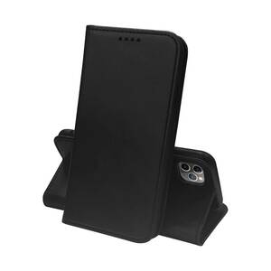 【数量限定】ブラック (6.5インチ対応) 携帯カバー スタンド機能付き カード収納 マグネット式 カードポケット スマホケース 