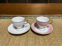 大倉陶園　OKURA カップ&ソーサー　2客セット　ペア コーヒーカップ ティーカップ　洋食器　金彩_画像2
