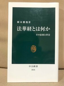 ■ 法華経とは何か - その思想と背景 - ■ 中公新書　植木雅俊　中央公論新社　送195　仏教 宗教学 法華秀句 最澄 日蓮 松尾芭蕉 宮沢賢治