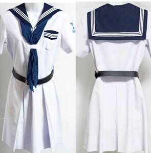 兵庫県 芦屋学園高校 夏服半袖セーラーワンピース 学生服/制服/芦屋学園