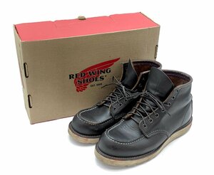 RED WING レッドウイング #8849 6 CLASSIC MOC クラシック モック ブーツ USA 8.0 (約26.0cm) D ブラック USED品