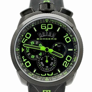 BOMBERG/ボンバーグ BOLT-68 クロノグラフウォッチ BS45CHPBA.028.3SSPVD ネオングリーン シリコンストラップ