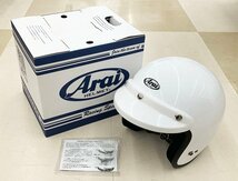 未使用品 Arai アライ ジェットヘルメット S-70 白 XLサイズ（ 61‐62cm 未満 ）バイク用ヘルメット ホワイト_画像1