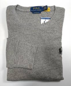 [ новый товар * не использовался ]USA покупка POLO Ralph Lauren Thermal Long Sleeve Tee GRAY L Ralph Lauren термический длинный рукав Tee длинный рукав 