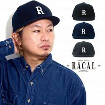 新品★日本製★ラカル アンパイアキャップ★Racal Umpire Cap★コットン100メルトン フランネル★ベースボールキャップ ブラック M_画像2