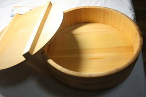 木曽さわら 飯台フタ付き 寿司桶 33㎝ 　容量約5合 日本製 　未使用