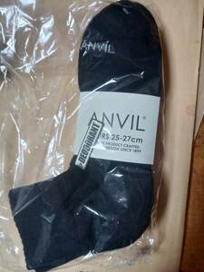 ANVIL/3パック クォーターソックス メンズ 靴下 3足セット アンヴィル ANS040