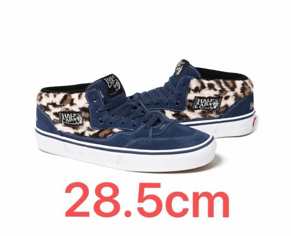 サイズ 28.5cm Supreme × Vans Leopard Half Cab Navy 新品未使用 シュプリーム バンズ