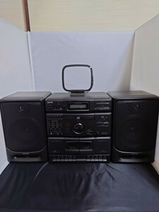 23120711 CDラジカセ サンヨー SANYO PH-J5 ブラック コンポ ラジオ AM FM ステレオ オーディオ機器 家電 美品