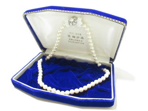 [de0 BY6008] 真珠 ネックレス 金具シルバー 　パール