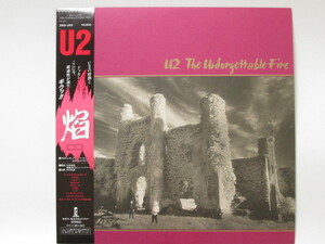 [de15 NN6252] 【帯付】 U2 The Unforgettable Fire (焔) LP （12インチ） / Polystar 28SI-252