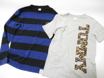 [de2 HN6427] 2着セット TOMMY トミー ヒルフィガー Tシャツ , ボーダーカットソー size S _画像1