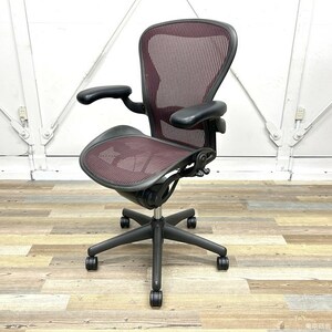 [ б/у ] Herman Miller Aaron стул полностью оборудован подкачка сиденья B размер красный 
