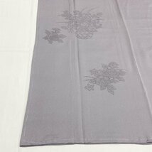 着物月花　相良刺繍　品のある花　付下げ　正絹　一つ紋　縫紋　ki184_画像2