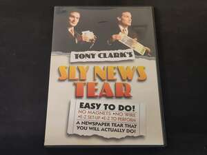 【D75】SLY NEWS TEAR　スライニュースティア　Tony Clark　トニー・クラーク　DVD　マジック　手品