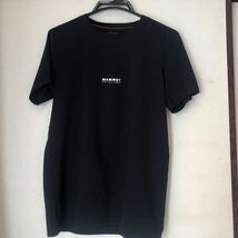 Mammut 半袖クルーネック 黒 Tシャツ QD Logo Print T-Shirt AF Men 販売終了品 Sサイズ 速乾_画像1
