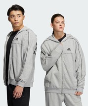 adidas☆ルーズフィット フレンチテリー フルジップパーカー♪メンズM☆新品_画像5