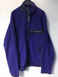 Sierra Designs VINTAGE USA made fleece purple purple neck code attaching jacket blouson Zip 80s 90s blue 