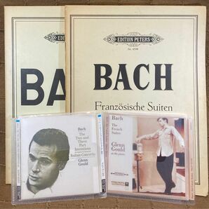 ピアノ楽譜 ペータース バッハ フランス組曲 インベンションとシンフォニア+CD