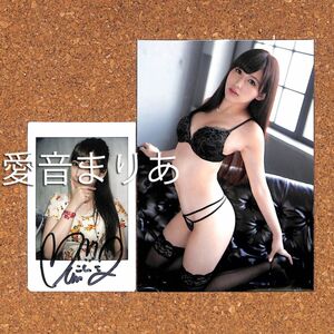 愛音まりあ 直筆サイン入りチェキ・写真セット