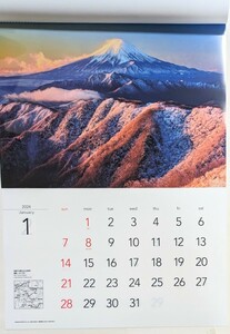 2024年　壁掛けカレンダー　日本の風景　日本の四季　富士山　他　富士フィルムカレンダー