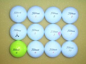 ●中古品●　タイトリス Pro V1 & VELOCITY & HVC-SOFT FEEL & Pro V1x (12球)