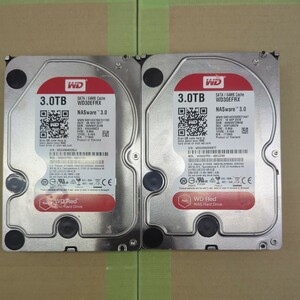 【2個セット】WD Red 3TB 3.5インチ SATA 6Gbps HDD WD30EFRX NASware3.0